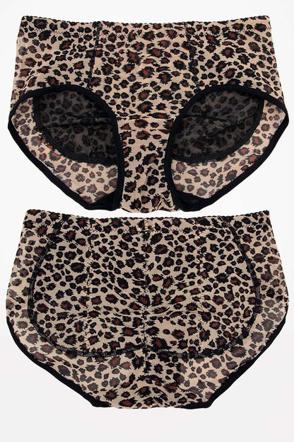 Leopard Lowrise Pocket-Panty (Pads Not Included)