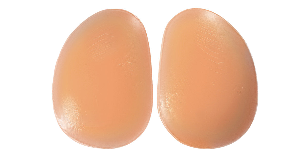 Silicone Butt or Hip Pads (2 Sizes, Peach)