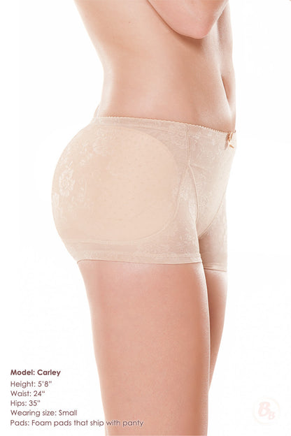 Bombshell Hip-to-Butt Padded Boyshort - PaddedPanties.com
 - 5